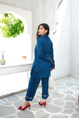 Blue Co-Ord Set - Lawn