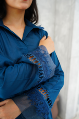 Blue Co-Ord Set - Lawn