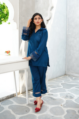 Blue Co-Ord Set - Lawn